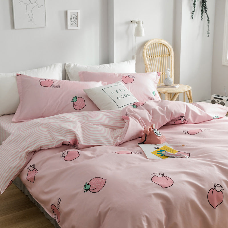 Four-piece Twill Korean Style Bedding