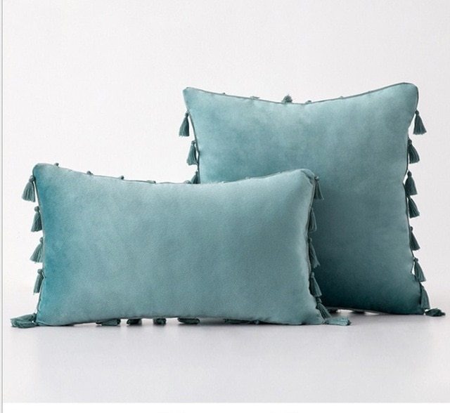 Velvet sofa pillowcase