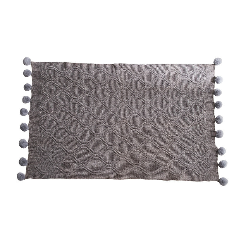 Chenille knitted air conditioning blanket