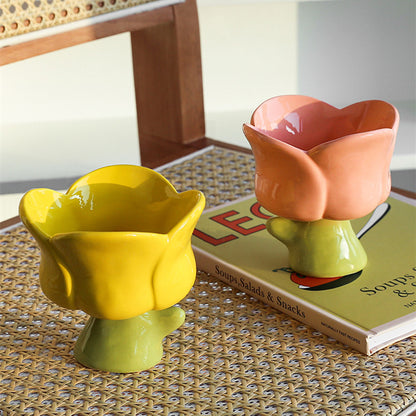 Creative Cute Ceramic Drinking Water Dessert Cup