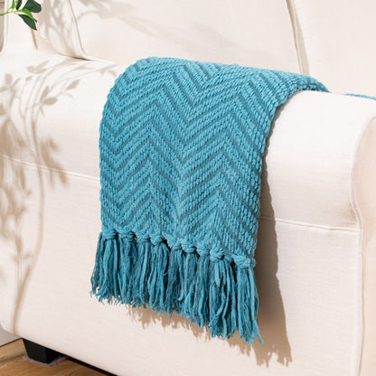 Sofa Cross-border Tassel Sofa Cover Tailstock Towel Knitted Blanket