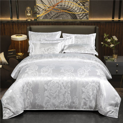 European Jacquard Quilt Cover Single And Double Silk