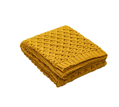 Textile Nordic Ins Diamond Hole Knitted Blanket Sofa Soft Decoration Home Matching Blanket