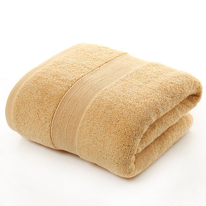 Cotton thickened plain colored bath towel