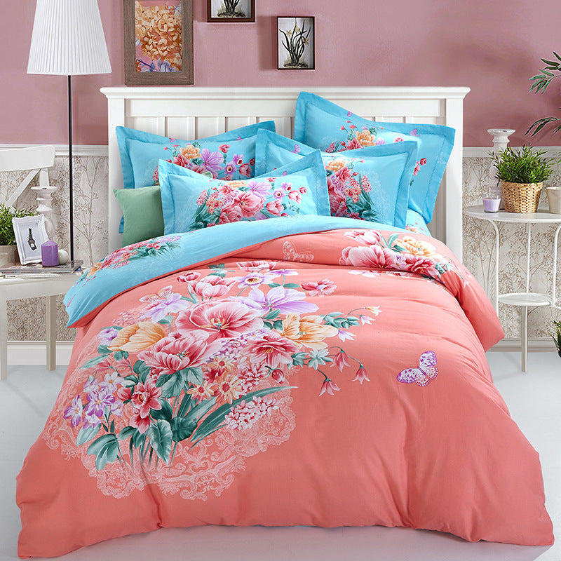 Four-piece cotton bed