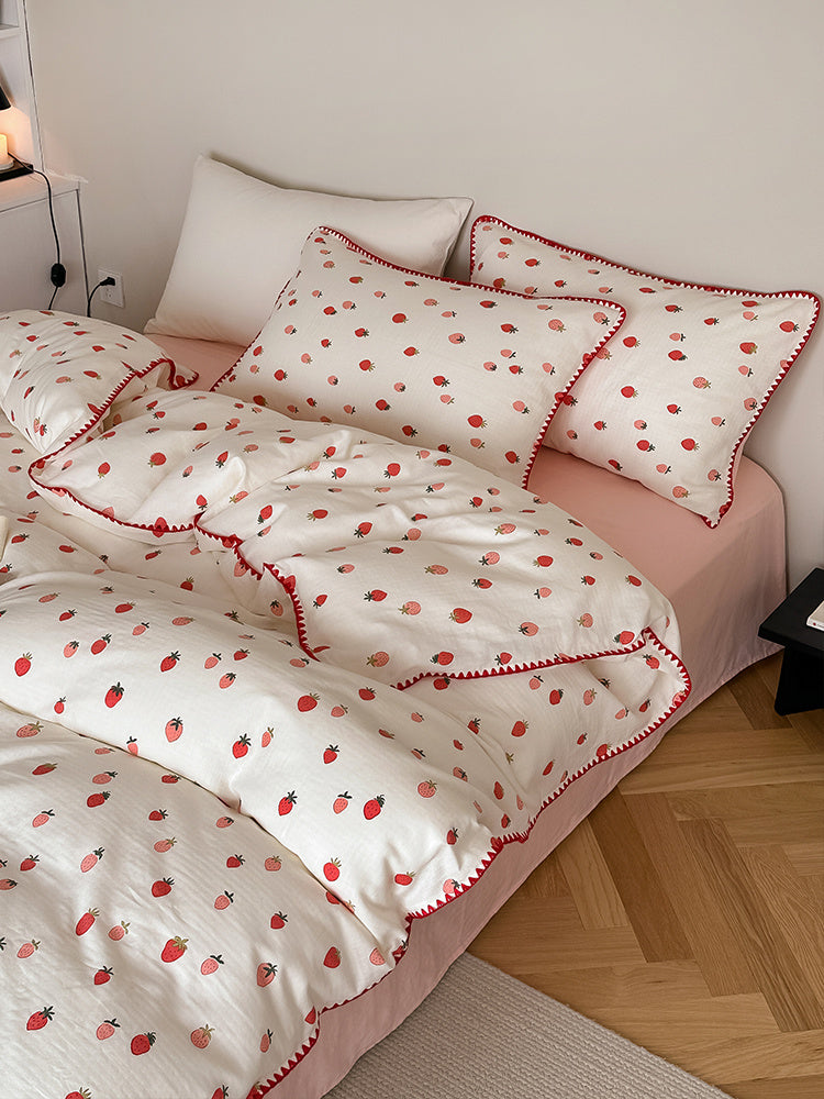 Ensemble de quatre pièces en coton double couche de classe A Sleep Naked Super Soft