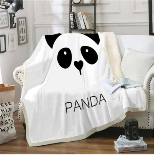 Manta de franela de la serie Panda