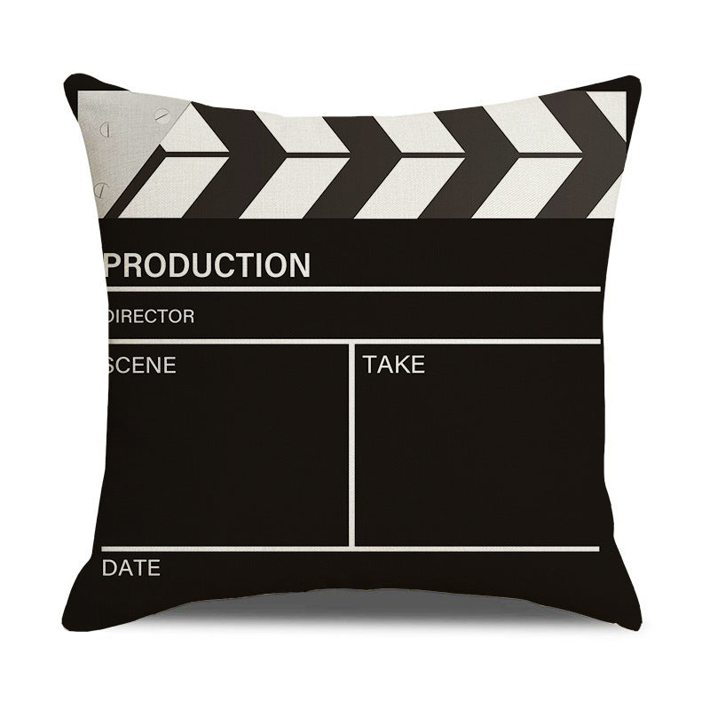 Home Retro Movie Subtitles Sofa Office Linen Pillowcase