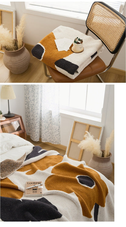 Semi-velvet Knitted Winter Soft Coat Blanket