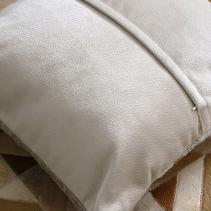 Cowhide stitching pillow