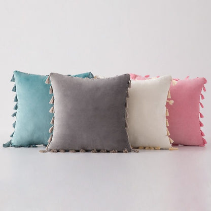 Velvet sofa pillowcase