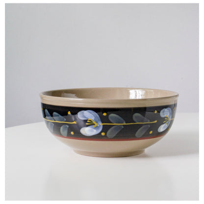 Hand Painted Underglaze Household Creative Flower Soup Bowl