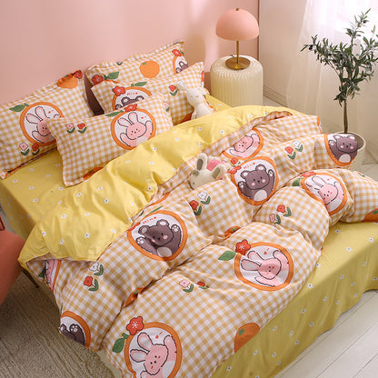 Single student dormitory three-piece bedding girl heart