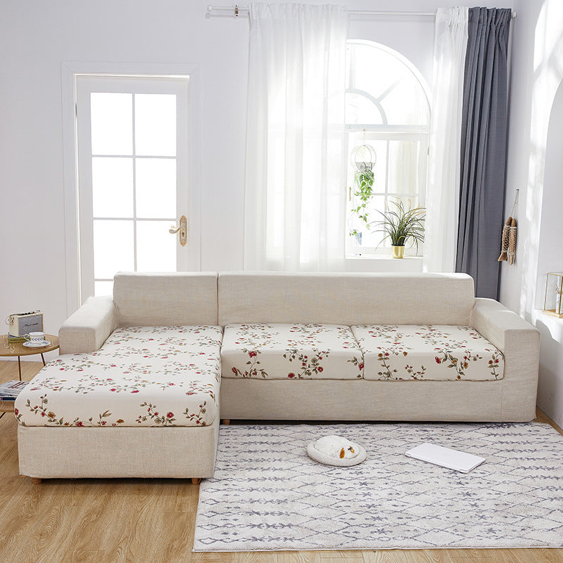 Housse de siège de canapé imprimée en soie de lait Housse de coussin de canapé extensible