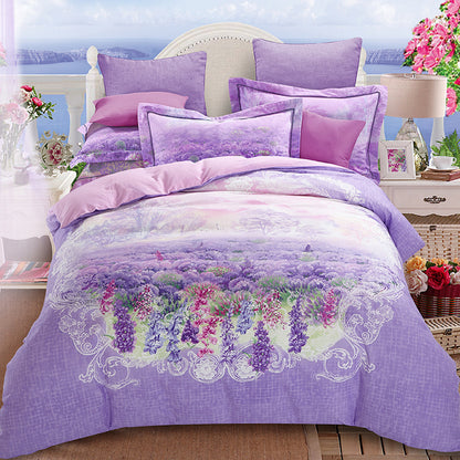 Four-piece cotton bed