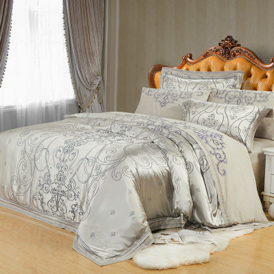 Four-piece Bed Full Cotton 1.5m1.8m Linen And Duvet Cover