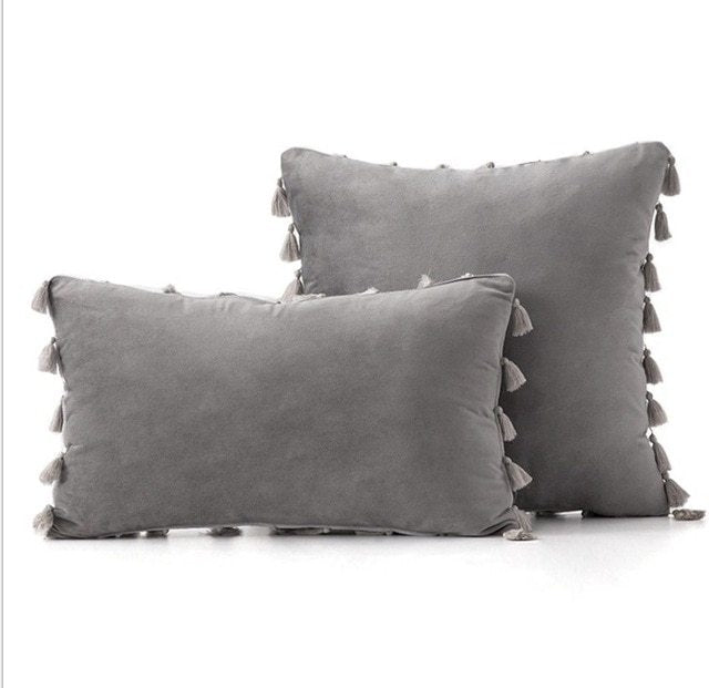 Velvet sofa pillowcase