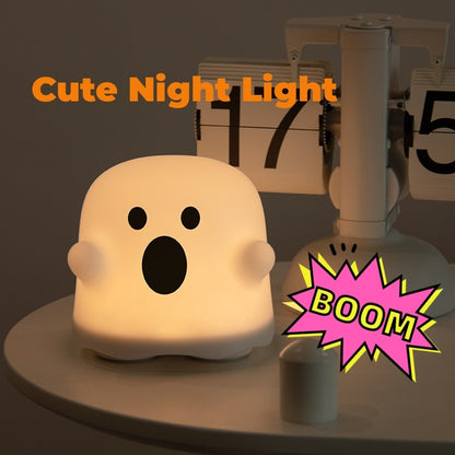 Lampe de chevet en silicone à capteur tactile LED pour décoration d'intérieur, idéal pour les chambres de filles, le salon, un cadeau d'anniversaire pour enfants ou comme décoration d'Halloween