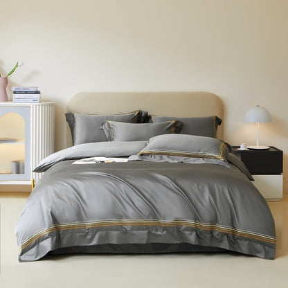 Four-piece Long-staple Cotton Bed Sheet And Quilt Cover