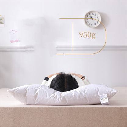 High-end Sateen Pure Cotton Pillow Core Sterile Fiber Pillow Fluffy