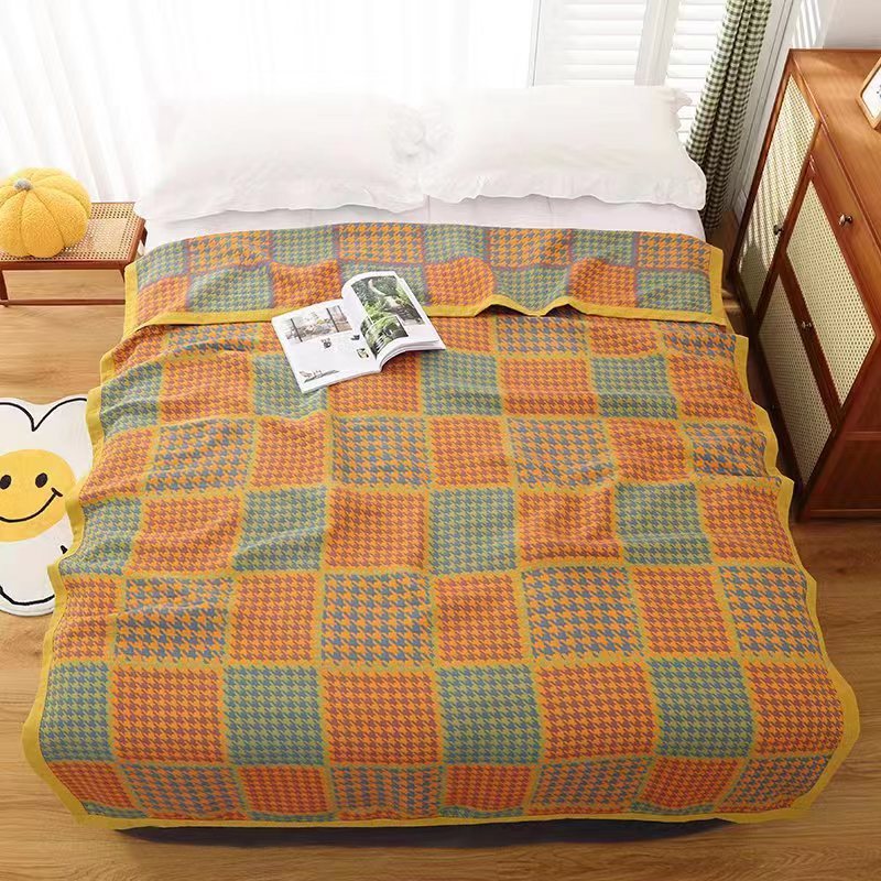 Combed Cotton Fine Sand Gauze Towel Quilt Casual Blanket