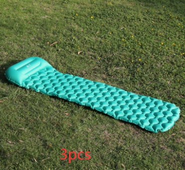 Tapis de camping gonflable pour tente, coussin double pour extérieur, pique-nique, plage, deux couvertures à carreaux, coussin pour bébé, repos à la maison, matelas doux