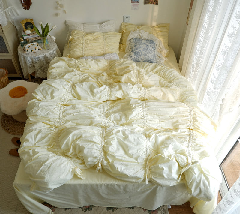 Princess Feng Shui Washed Cotton Four-piece Bedding