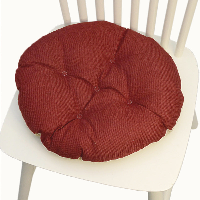 Coussin de chaise à cinq cercles en lin multicolore Coussin de chaise