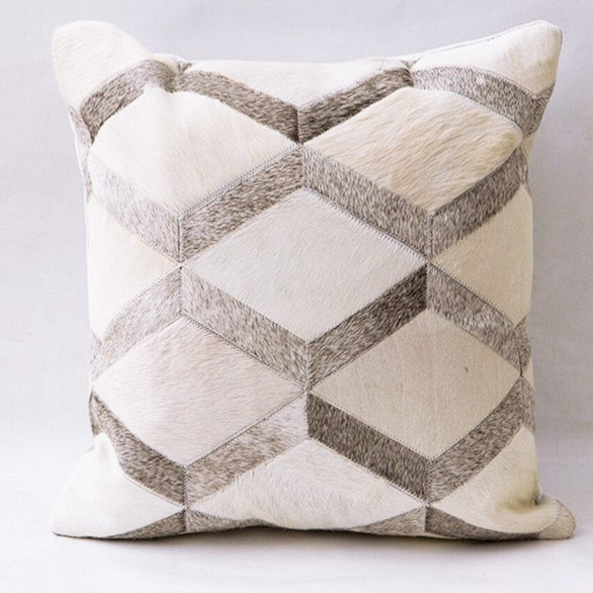 Home sofa cowhide pillow