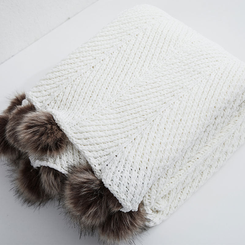 Hairball Chenille Super Soft Office Nap Blanket