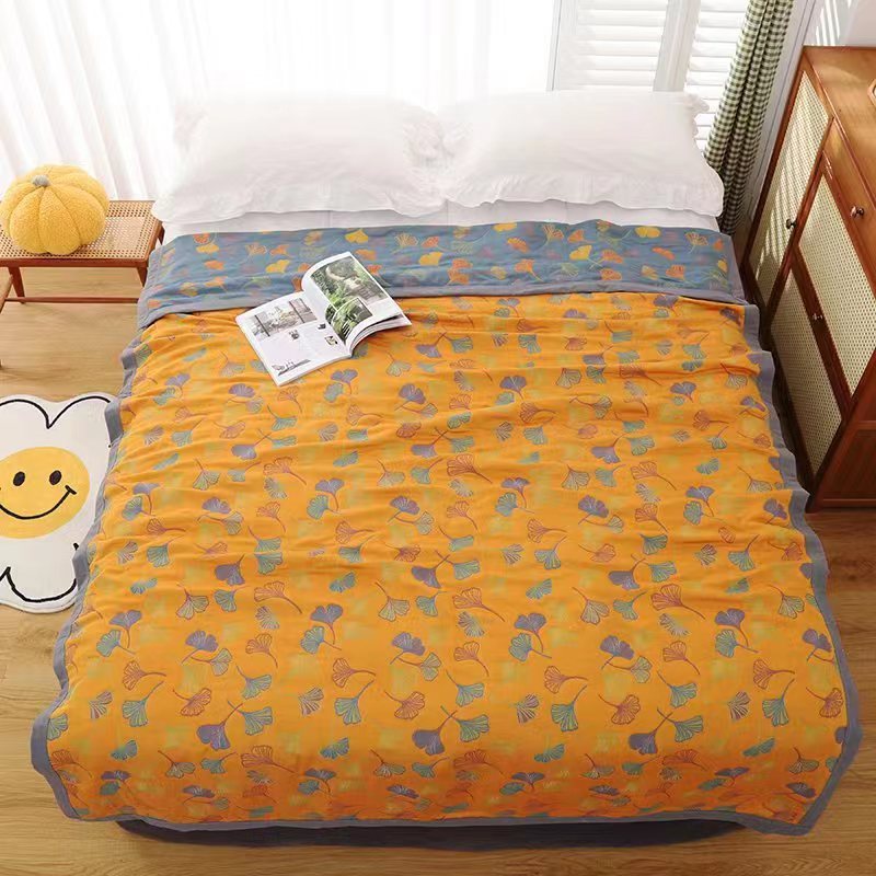 Combed Cotton Fine Sand Gauze Towel Quilt Casual Blanket