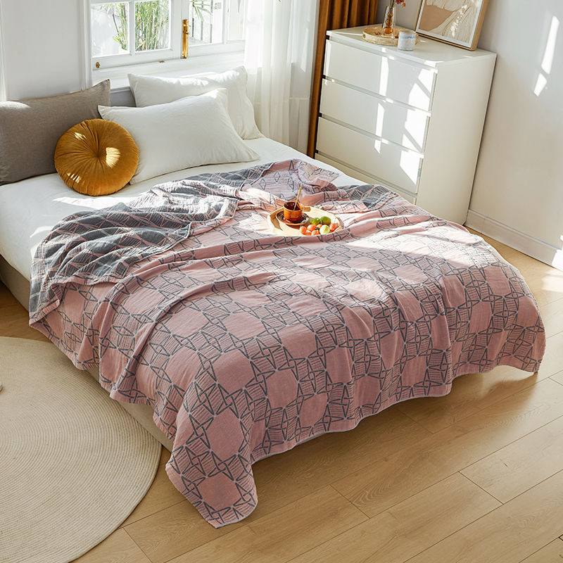 Terry Quilted Simple Quilt Double Thin