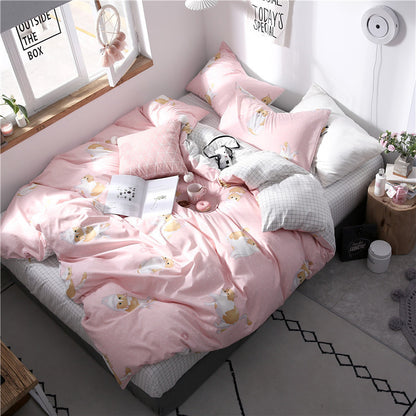 Four-piece cotton bedding set