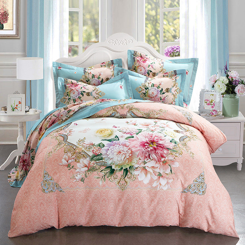 Four-piece cotton bed