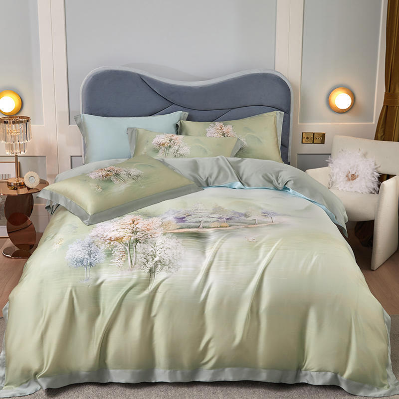 Tencel Four-piece Large Version Series Focus On High-end Bedding