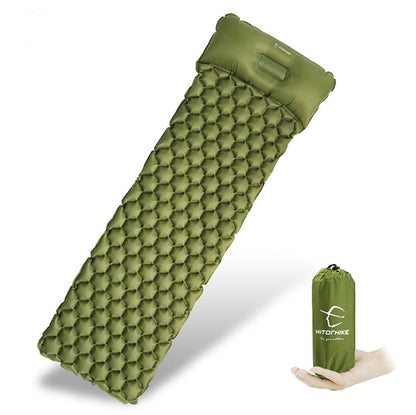 Matelas gonflable en nid d'abeille pour camping en plein air, tapis de couchage pour tente