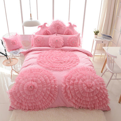 Cotton Princess Wind Bed Skirt Type Bedding