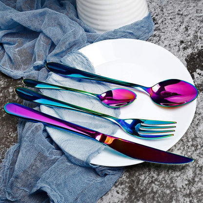 Symphony gold-plated stainless steel cutlery set