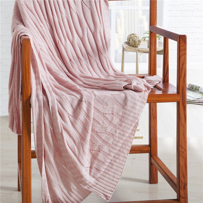 Bamboo fiber knitted blanket