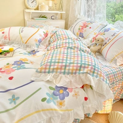 Korean Style Quilt Cover Single Bed