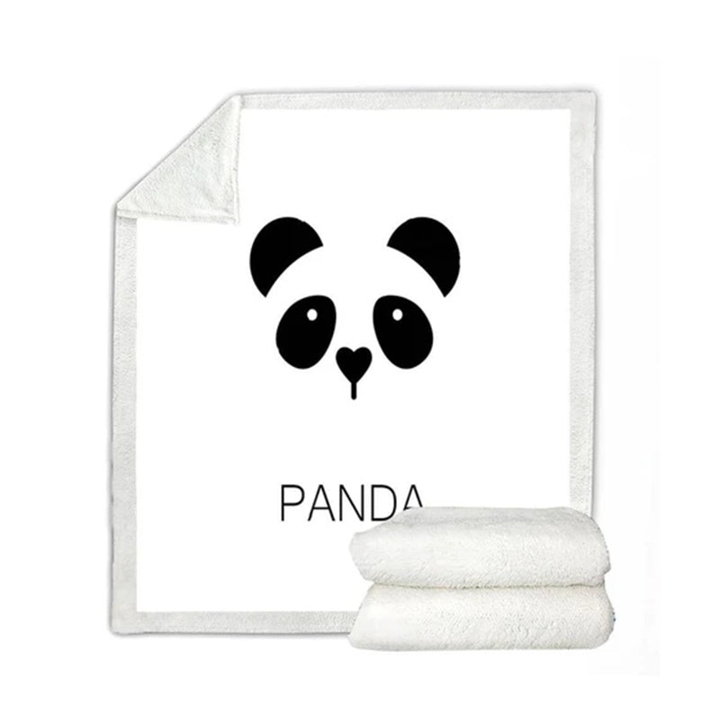 Panda series flannel blanket