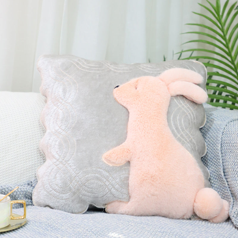 Cute plush sofa pillow