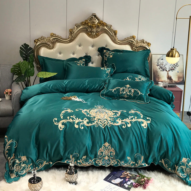 Four-piece Bed Full Cotton Pure  Sheet Style Luxury