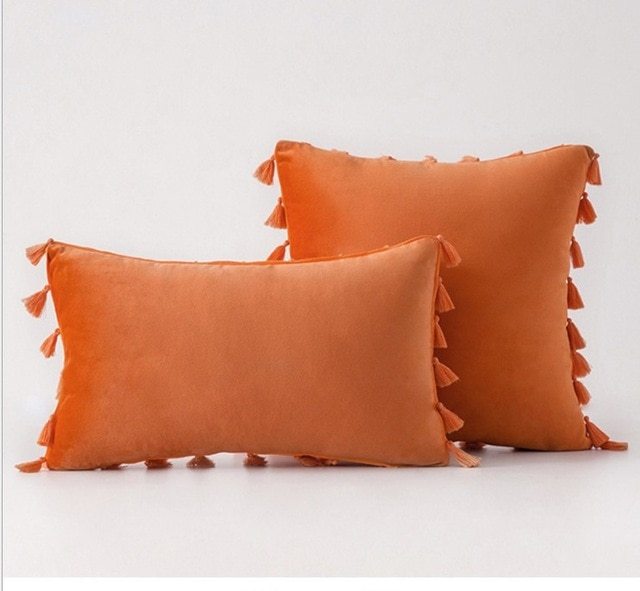 Velvet sofa pillowcase