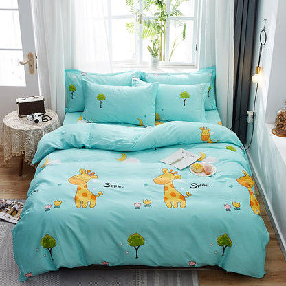 Four-piece cartoon bed