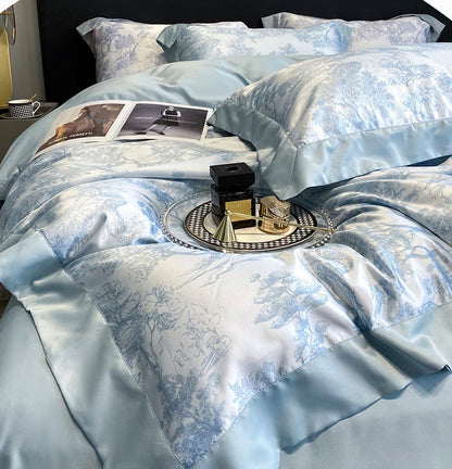 Four-piece Bed Set Light Luxury Quilt Cover