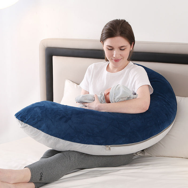 Pregnant Women Nursing Pillow Comfortable Sleep Side Lying Waist Support Slope Pillow Candy Type Pregnancy Pillow