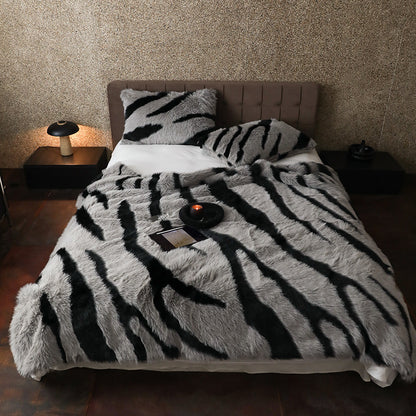 Long-haired Rabbit Wool Short Velvet Casual Cover Warm Blanket