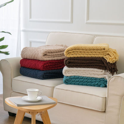 Sofa Cross-border Tassel Sofa Cover Tailstock Towel Knitted Blanket