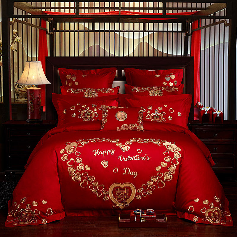 Wedding  Cotton Four Piece Bedding